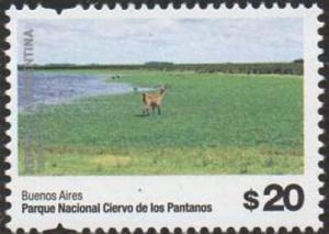 Colnect-5906-756-Ciervo-de-los-Pantanos-National-Park-Buenos-Aires.jpg