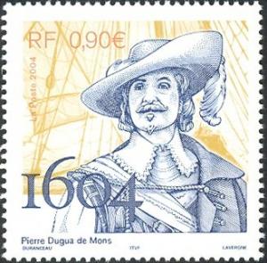 Colnect-545-641-Pierre-Dugua-de-Mons--the-400th-anniversary-of-the-founding.jpg