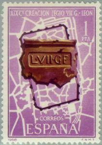 Colnect-171-772-Inscribed-tile-and-town-map-of-Leon.jpg
