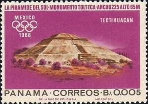 Colnect-4131-157-Pyramid-of-the-Sun-of-Teotihuacan-around-510-AD.jpg