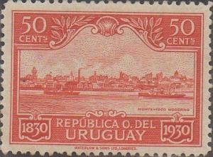 Colnect-1105-756-Montevideo-harbor-in-1930.jpg