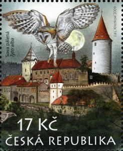 Colnect-584-025-Barn-Owl-Tyto-alba-P%C3%BCrglitz-Castle.jpg