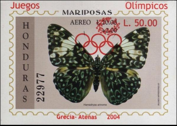 Colnect-3362-064-Cracker-Butterfly-Hamadryas-arinome-overprinted.jpg