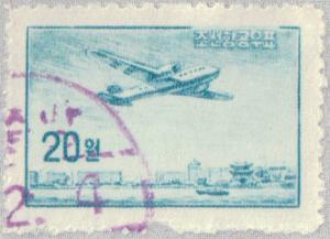 Colnect-2589-405-Lisunov-Li-2-aircraft-over-Pyongyang.jpg