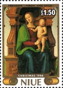 Colnect-6017-989-Virgin-and-Child-by-Perugino.jpg
