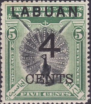 Colnect-5009-261-Great-Argus-Pheasant-Argusianus-argus-Surcharged-4-CENTS.jpg