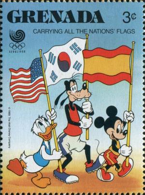 Colnect-5703-560-Donald-Duck-Goofy-and-Mickey-Mouse-carrying-flags.jpg