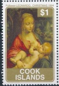 Colnect-4066-608-The-Virgin-and-Child-by-follower-of-Leonardo.jpg