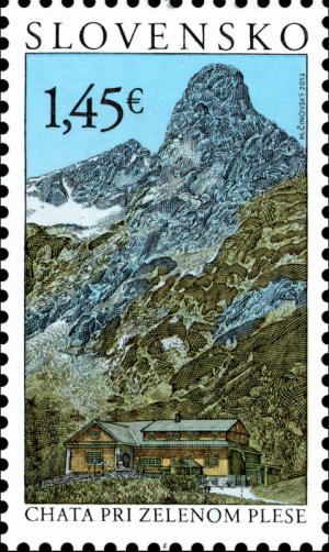 Colnect-1903-127-Tatra-Motifs---Chalet-at-Zelen-eacute--Pleso.jpg