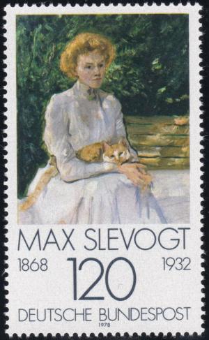 Colnect-5349-745--Lady-with-a-cat--Max-Slevogt-1868-1932.jpg