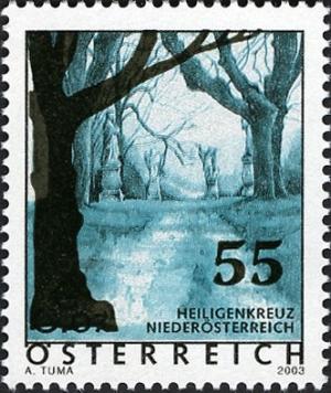 Colnect-710-060-Heiligenkreuz-Calvary-Trees---Overprinted.jpg