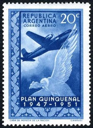 Colnect-2309-343-Douglas-DC-4-and-Andean-condor.jpg