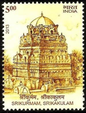 Colnect-1701-428-Architectural-Heritage---Srikurmam-Temple.jpg