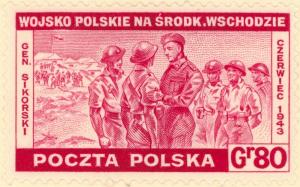 Colnect-4047-396-Polish-army-in-the-Middle-East-wit-General-Sikorski.jpg