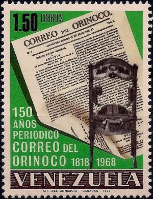 Colnect-2984-696-150th-annivof-newspaper-correo-del-Orinoco.jpg