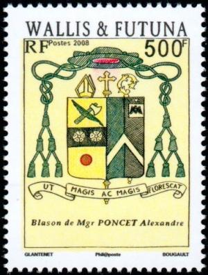 Colnect-902-321-Coat-of-arms-of-Bishop-Alexandre-Poncet.jpg