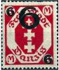 Colnect-2598-475-Overprints-on-the-coat-of-arms-of-Danzig-in-an-octagonal-fra.jpg