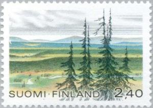 Colnect-159-972-Urho-Kekkonen-National-Park-with-Saariselk-auml--Mountains.jpg