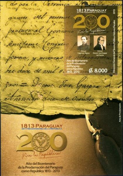 Colnect-3042-790-Proclamation-of-Paraguay-as-Republic-1813-2013.jpg
