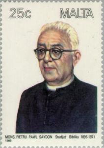 Colnect-130-966-Monsignore-Pietru-Pawl-Saydon-Bible-translator---1895-1971.jpg