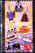 Colnect-4197-809-Deities-overseeing-the-transplanting-of-rice-unknown-artist.jpg