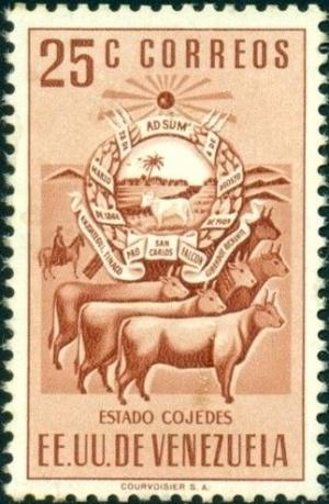 Colnect-4453-536-Cojedes-Cattle-Bos-taurus-Horse-Equus-ferus-caballus.jpg