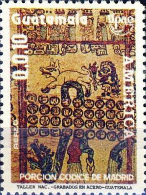 Colnect-2683-434-America-Issue---detail-of-the-Madrid-codex.jpg