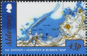 Colnect-4168-243-1st-edition---Alderney-and-Bourhou-map.jpg