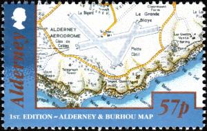 Colnect-5628-648-1st-edition---Alderney-and-Bourhou-map.jpg