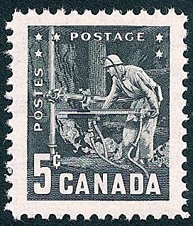 Canada - 5c stamp of 1957 (#19605) | StampData