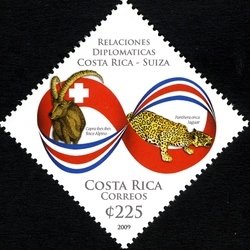 Colnect-1723-535-Capra-ibex-ibex-Jaguar-and-flags.jpg