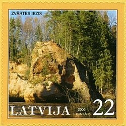 Colnect-470-838-Zvartes-rock-nature-monument-in-Gauja-National-Park.jpg