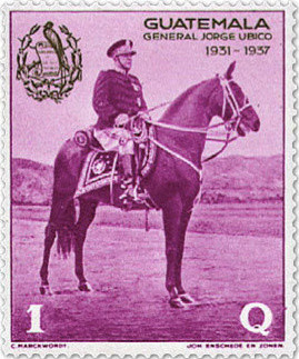 Colnect-2670-042-General-Jorge-Ubico-on-horseback.jpg