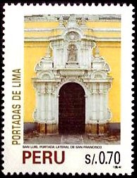 Colnect-1672-679-Entries-Lima-Cathedrals---St-Louis-side-entry-to-St-Franc.jpg