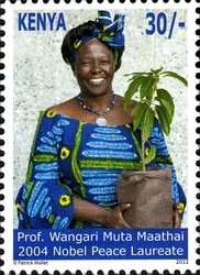 Colnect-1621-206-2004-Nobel-Peace-Prize---Prof-Wangari-Muta-Maathai.jpg