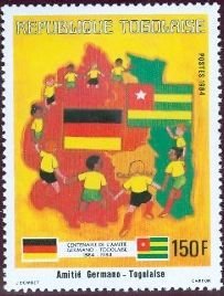 Colnect-3690-059-German--amp--Togolese-Children-Flags.jpg