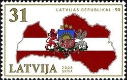Colnect-471-207-90th-Anniversary-of-Latvian-Republic.jpg