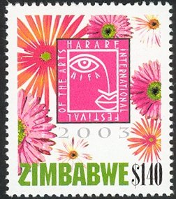 Colnect-552-601-Pink-logo-with-pink-and-orange-daisies.jpg