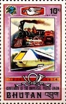 Colnect-3447-099-Steam-locomotive--amp--High-speed-train.jpg