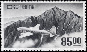 Colnect-831-016-Douglas-DC-4-Airplane-and-Mount-Tate.jpg