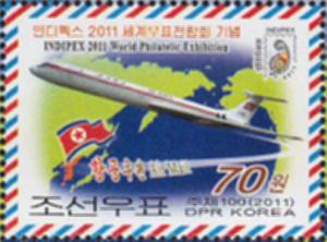 Colnect-2953-463-Airliner-Ilyushin-Il-62-Map-of-the-North-Pacific-area-stat.jpg