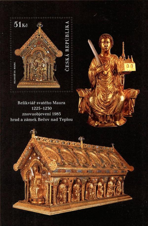 Colnect-3769-465-Reliquary-of-Saint-Maur-at-Be%C4%8Dov-Nad-Teplou.jpg