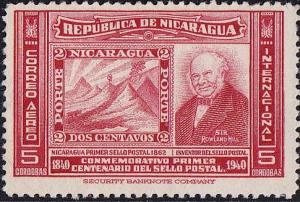 Colnect-1902-664-First-Nicaraguan-stamp-and-Sir-Rowland-Hill.jpg