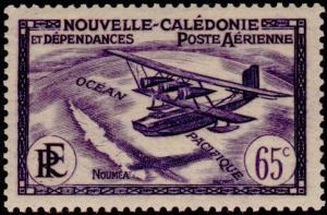 Colnect-859-617-Seaplane-and-Map-of-New-Caledonia.jpg