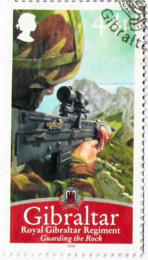 Colnect-2173-116-Royal-Gibraltar-Regiment-Guarding-the-Rock.jpg