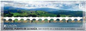 Colnect-4899-291-Europa-2018--La-Maza-Bridge-San-Vicente-de-la-Barquera.jpg
