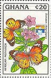 Colnect-2380-526-African-Monarch-Danaus-chrysippus---overprinted.jpg