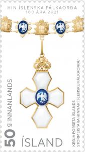 Colnect-7362-402-Icelandic-Order-of-the-Falcon-Centenary.jpg
