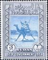 Colnect-1870-596-Postman-with-Dromedary-Camelus-dromedarius.jpg