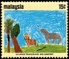 Colnect-982-220-Children-s-drawing-Tiger-and-elephant.jpg